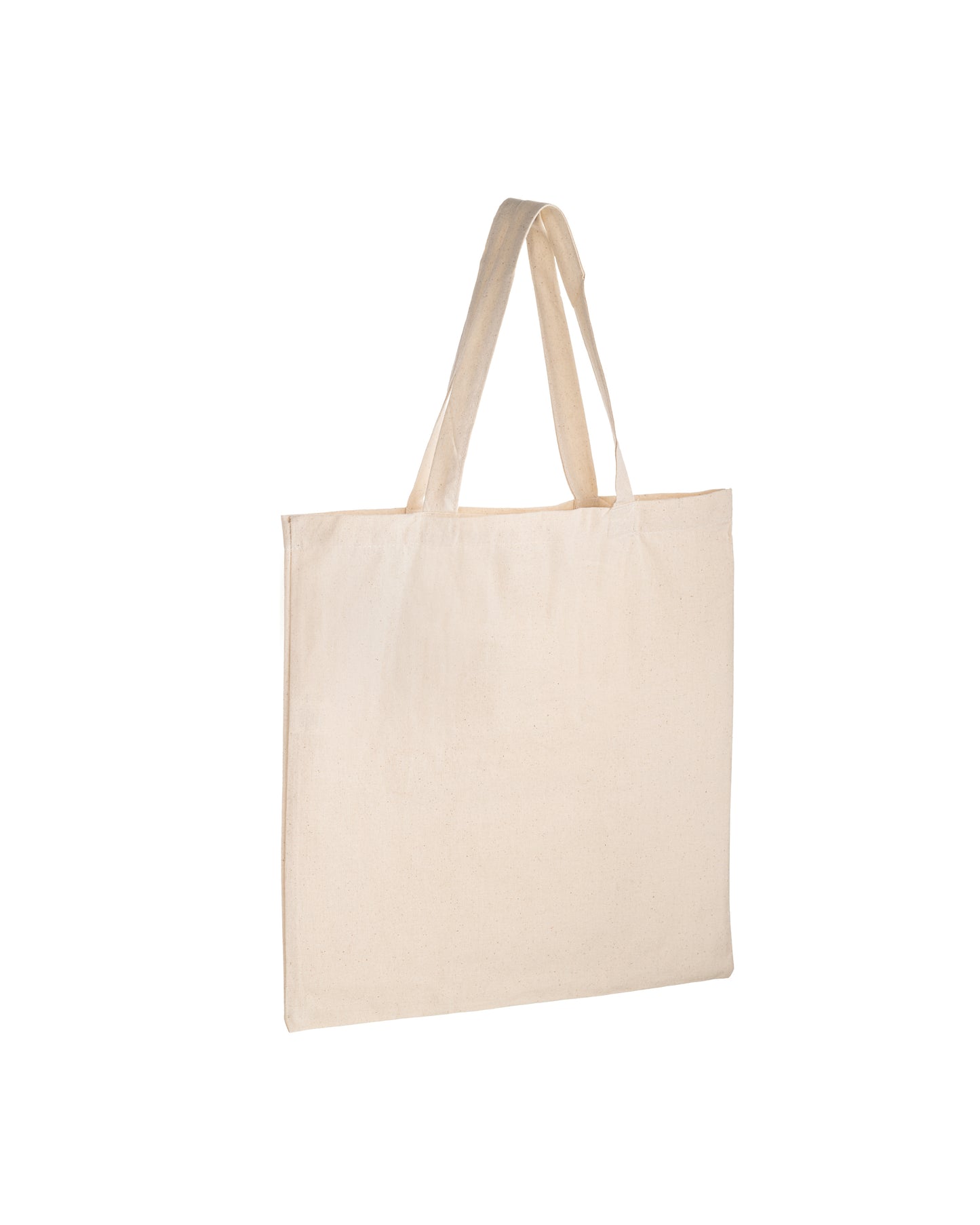 Beige tote bag on a white background