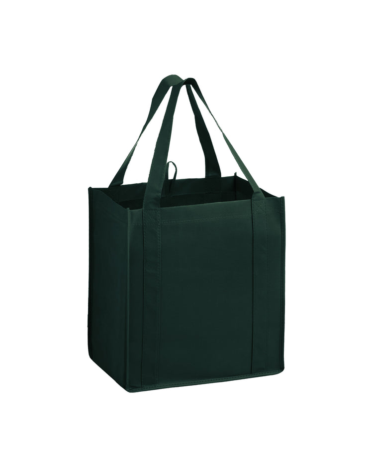 Dark green tote bag on a white background