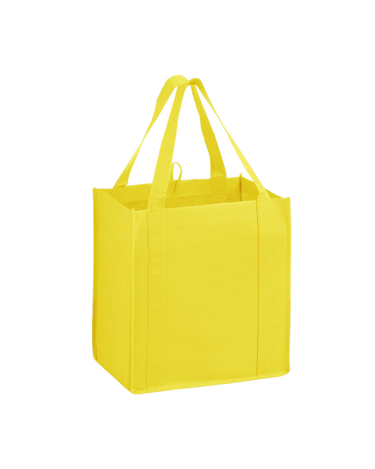 Yellow tote bag on a white background