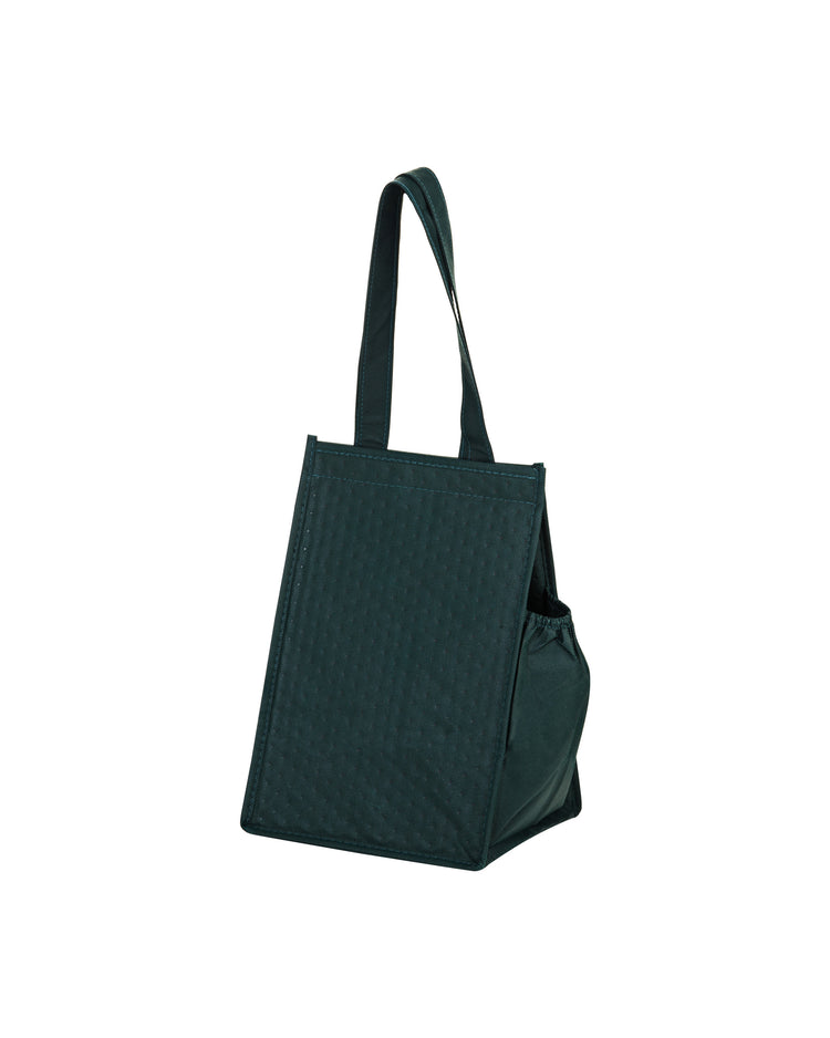 Dark green tote bag on a white background