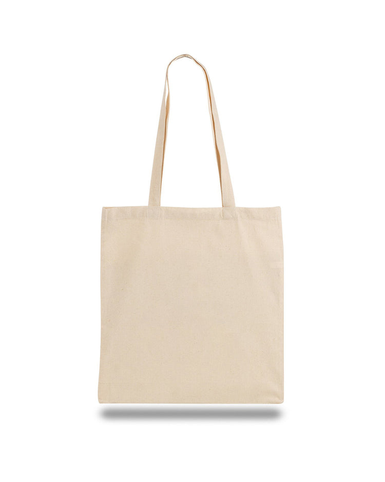 Beige tote bag on a white background