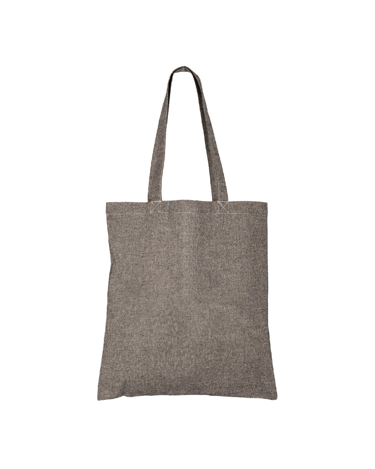 Gray tote bag on a white background
