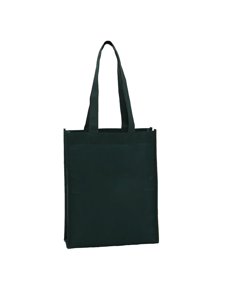 Black tote bag on a white background