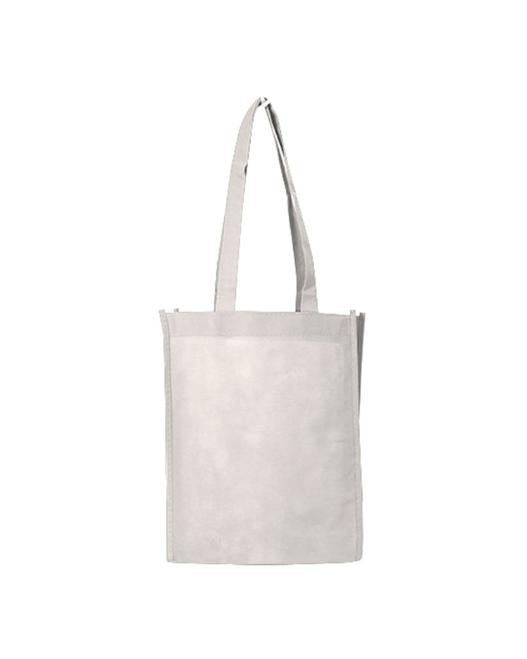Plain white tote bag on a white background