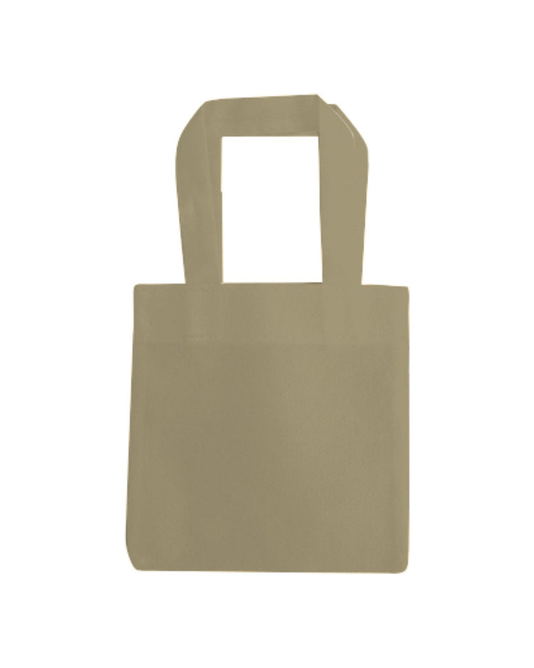 Beige tote bag on a white background