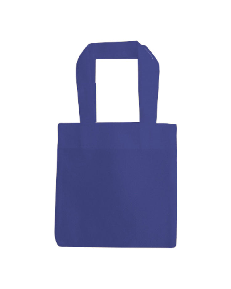 Blue tote bag on a white background