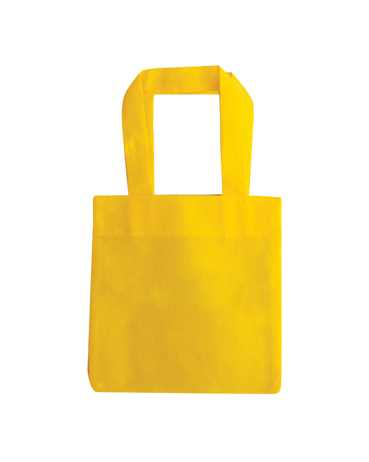 Yellow tote bag on a white background