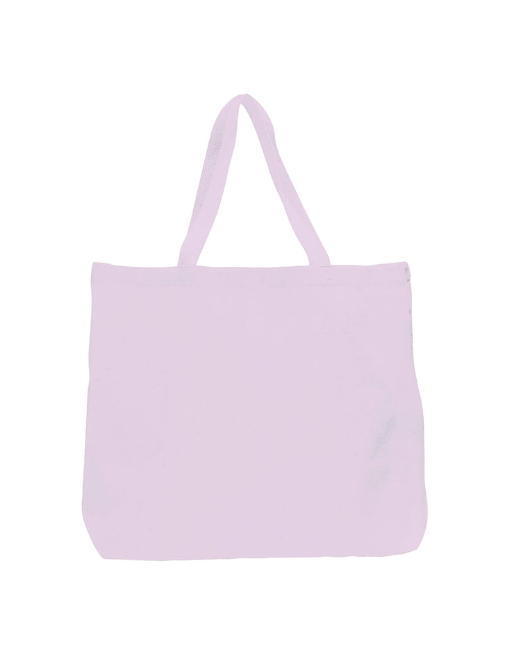 Light purple tote bag on a white background