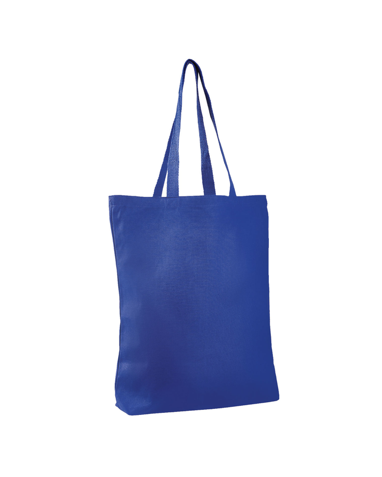 Blue tote bag on a white background