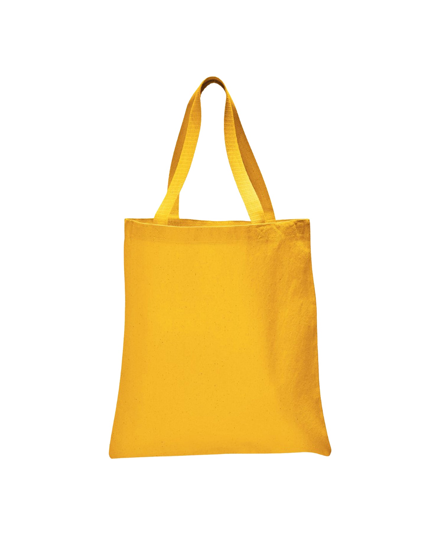 Yellow tote bag on a white background