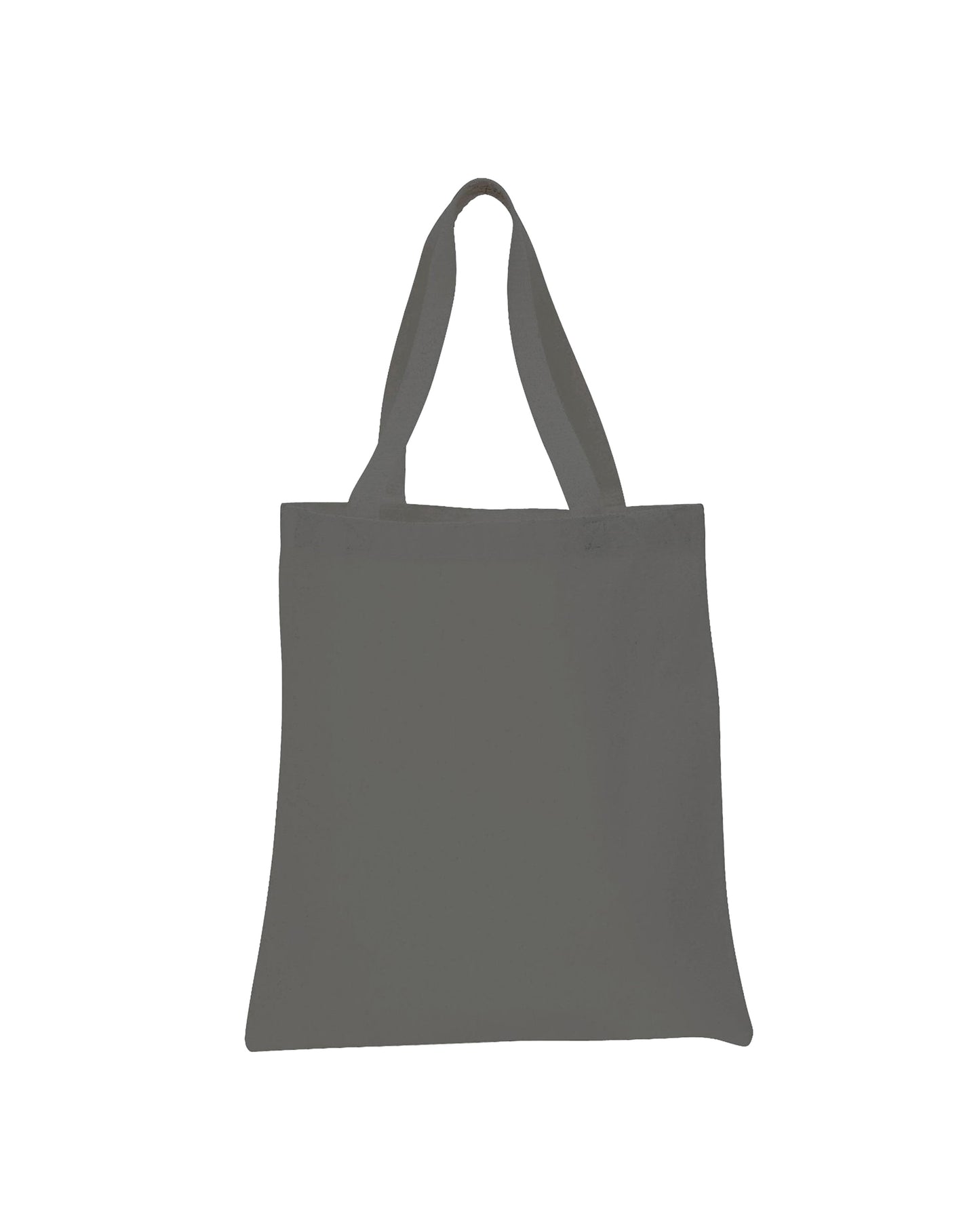 Gray tote bag on a white background