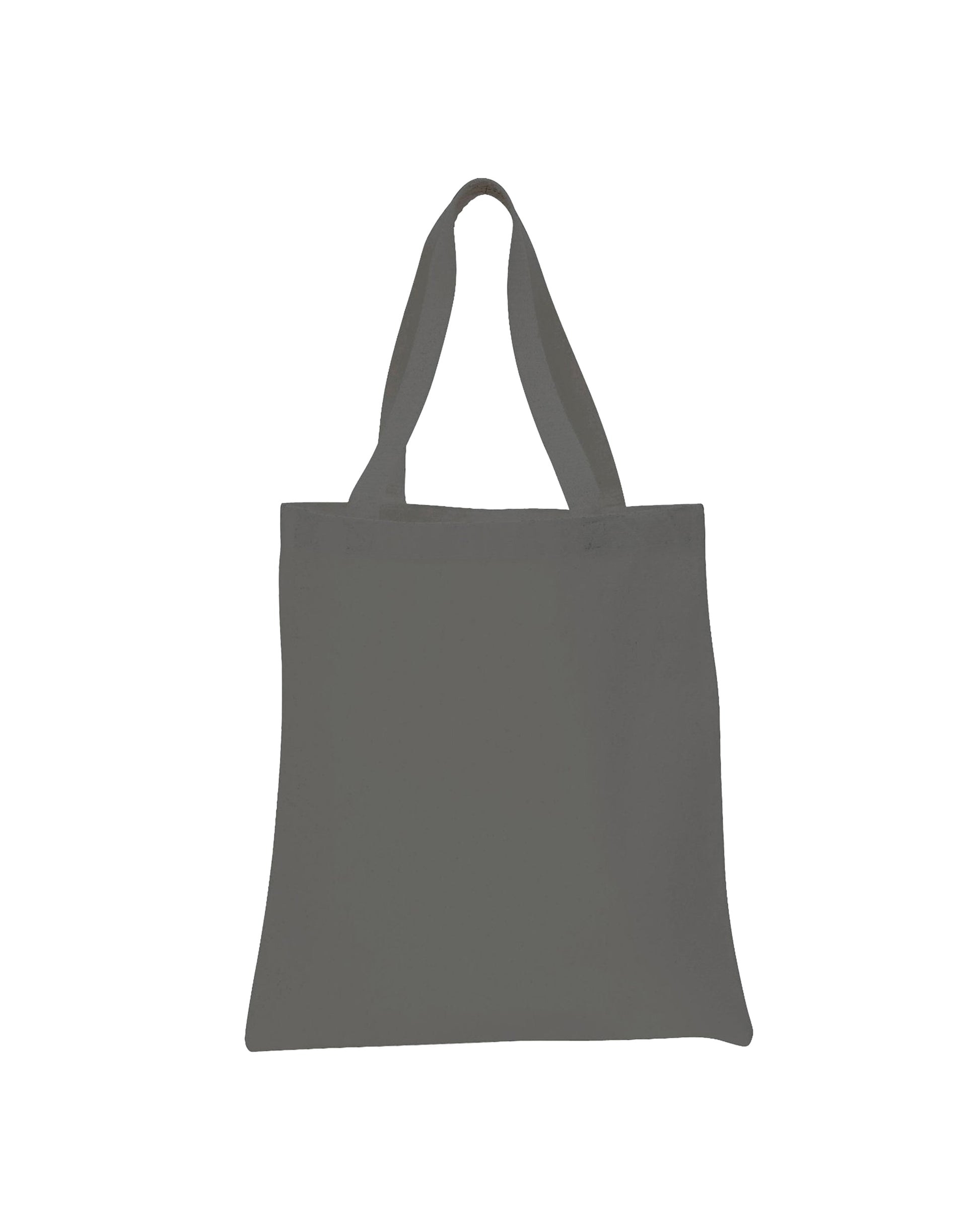 Gray tote bag on a white background