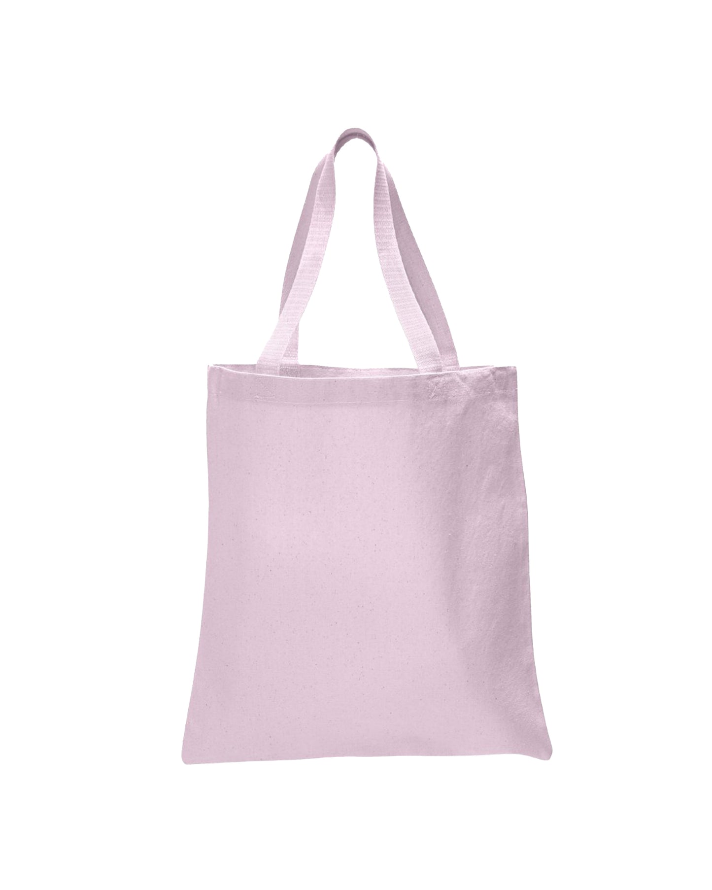 Light purple tote bag on a white background