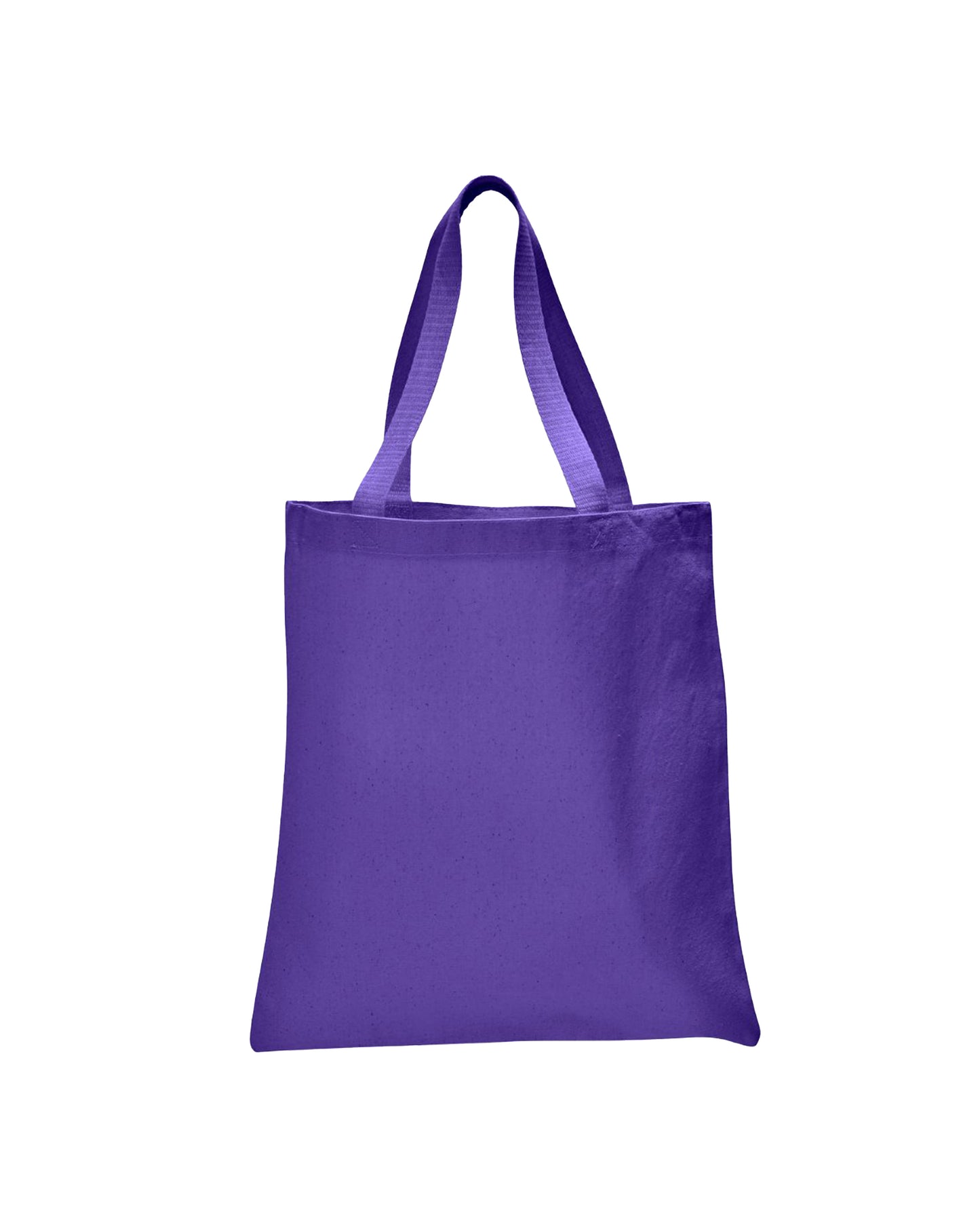 Purple tote bag on a white background
