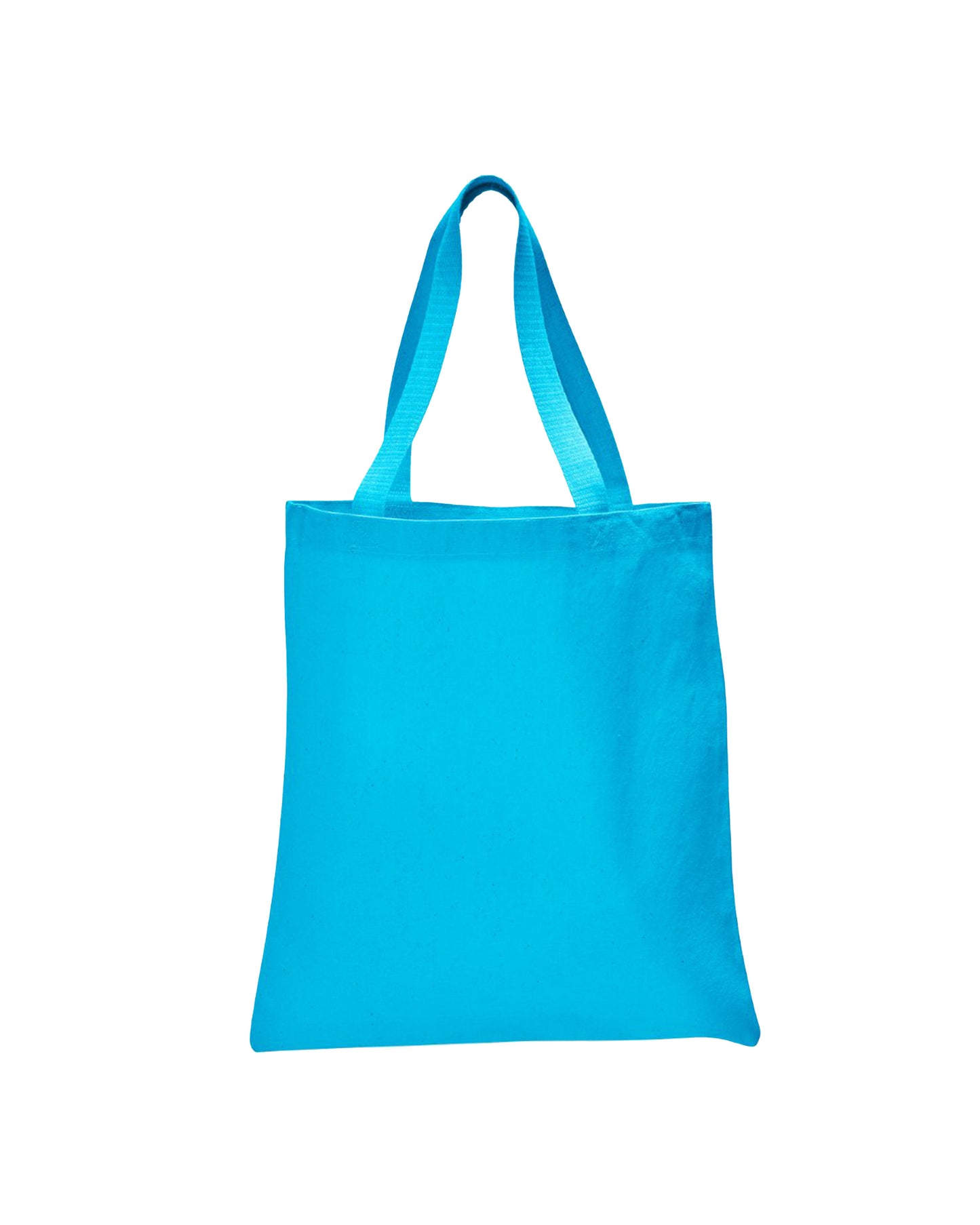 Blue tote bag on a white background
