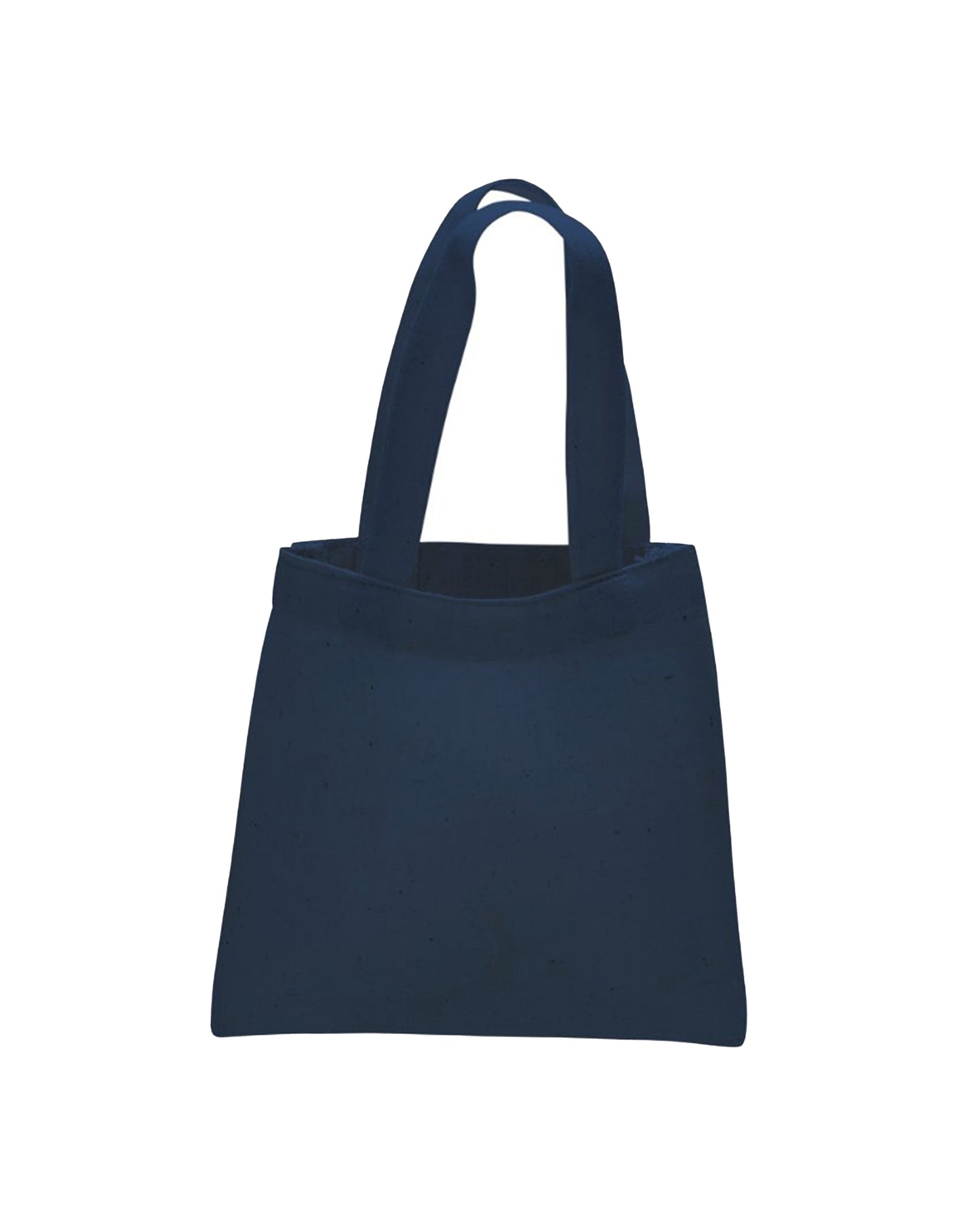 Navy blue tote bag on a white background