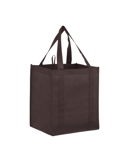 Black tote bag on a white background