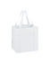 White tote bag on a white background