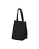 Black tote bag on a white background
