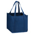 Blue tote bag on a white background