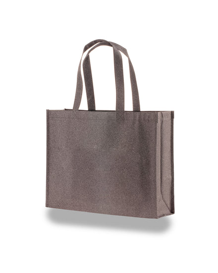 Dark Silver tote bag on a white background