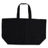 Black tote bag on a white background