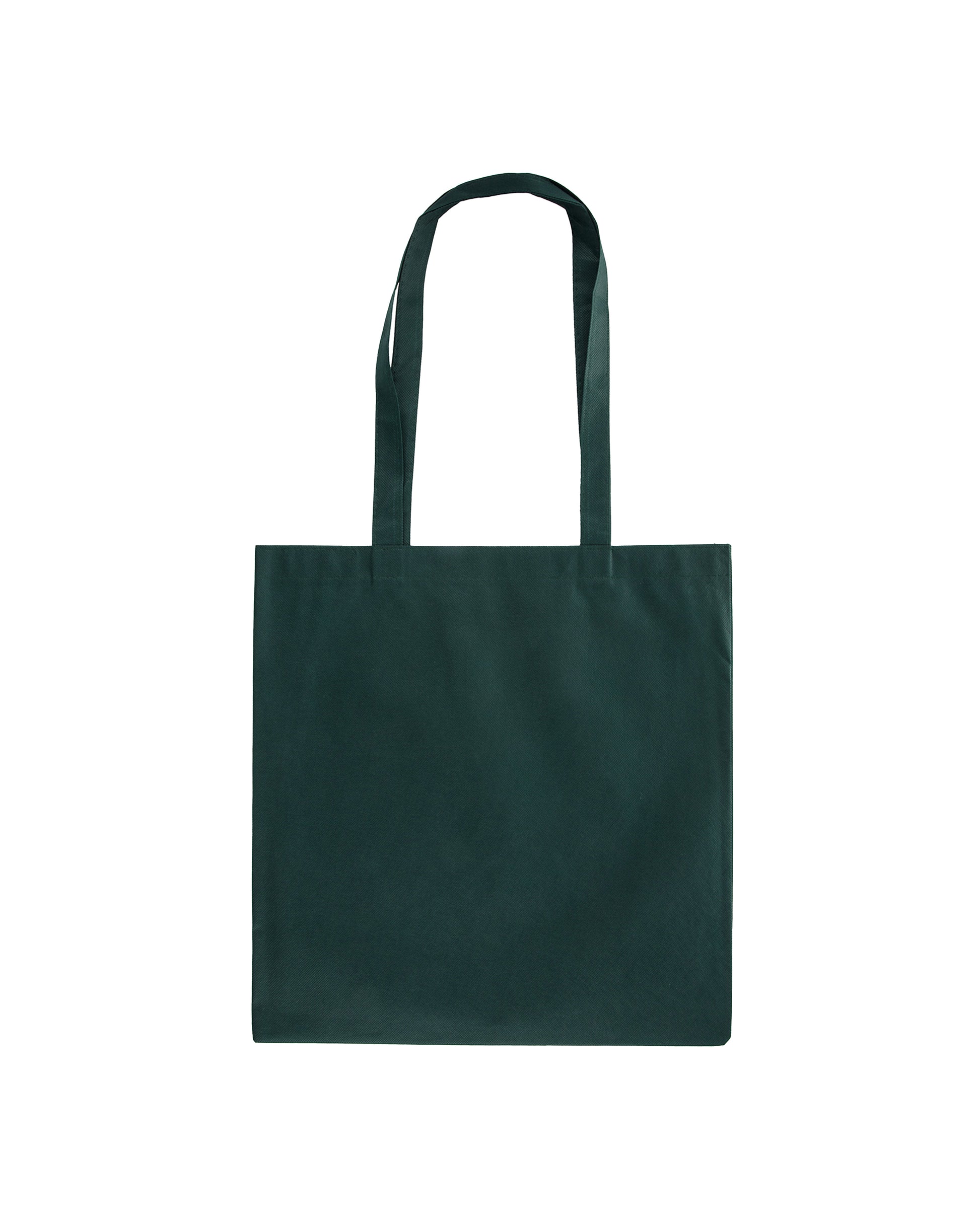 Dark green tote bag on a white background