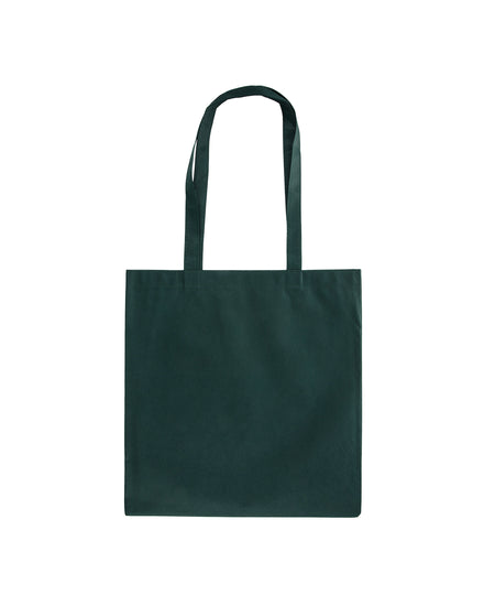 Dark green tote bag on a white background