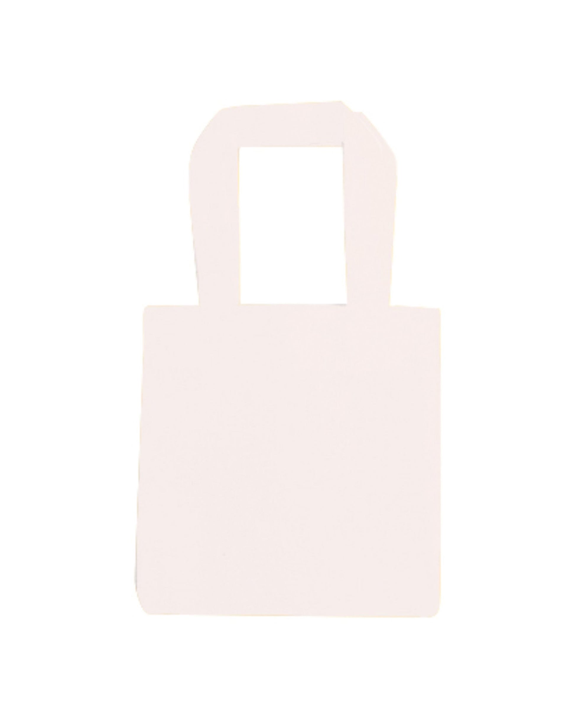 Light pink tote bag on a white background