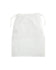 White drawstring bag on a white background