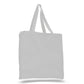 White tote bag on a white background