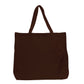 Brown tote bag on a white background