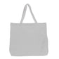 White tote bag on a white background