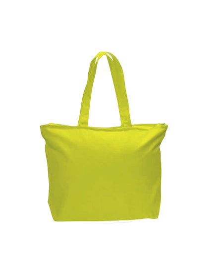 Yellow tote bag on a white background