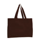 Brown tote bag on a white background
