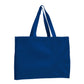 Blue tote bag on a white background