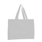 White tote bag on a white background