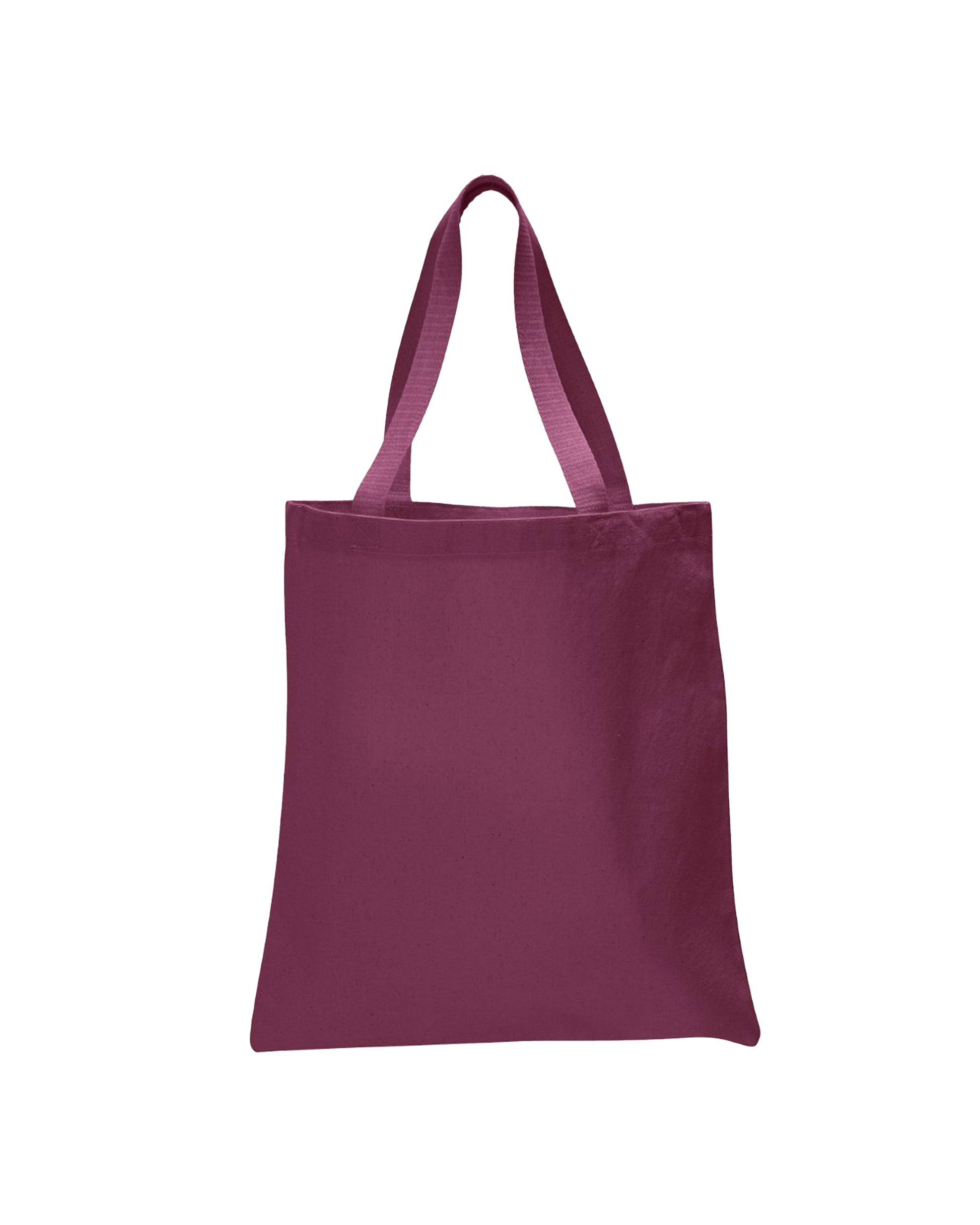 Purple tote bag on a white background