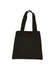 Black tote bag on a white background