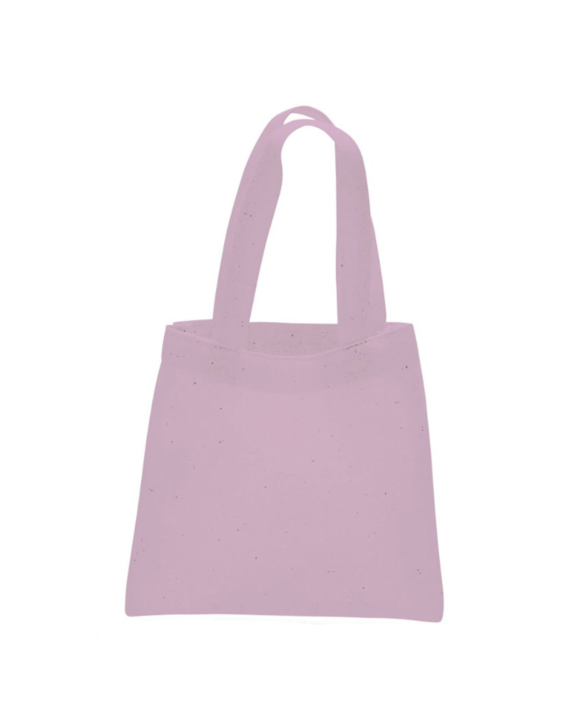 Pink tote bag on a white background