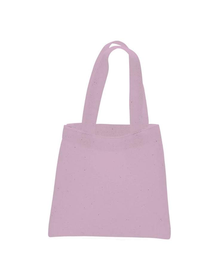 Pink tote bag on a white background