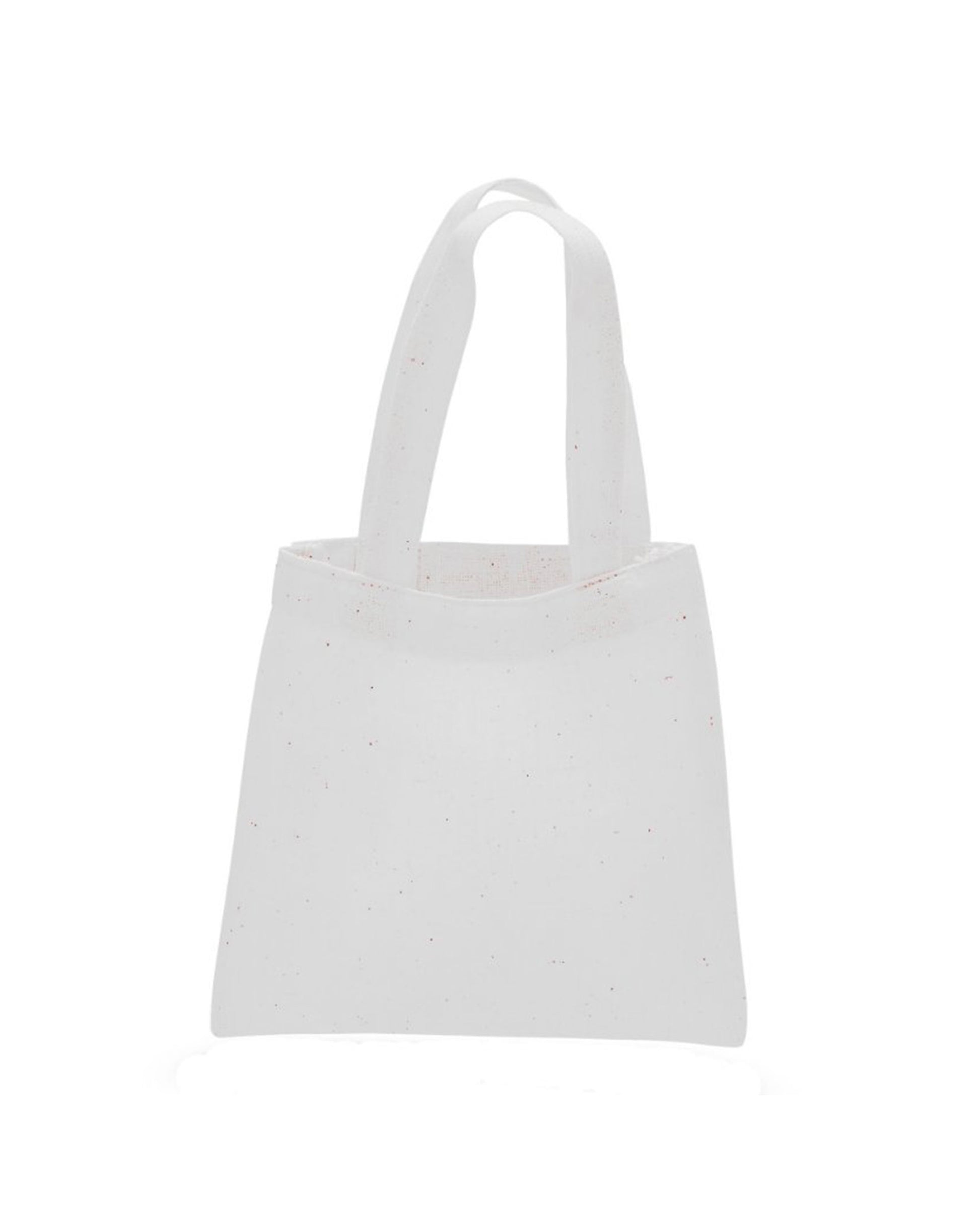 White tote bag on a white background